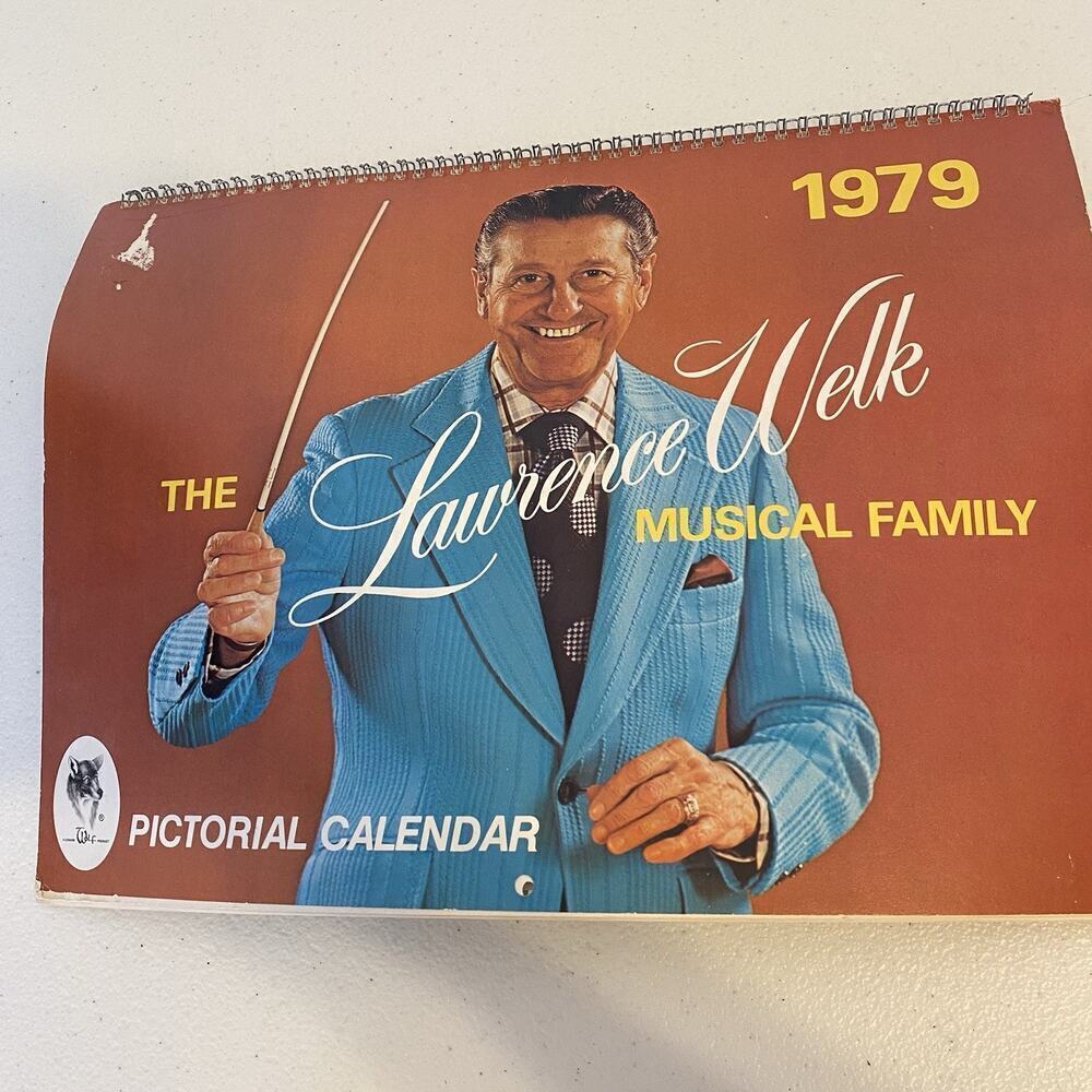Vintage 1979 The Lauren Welk Musical Family Cardboard Pictorial Calendar